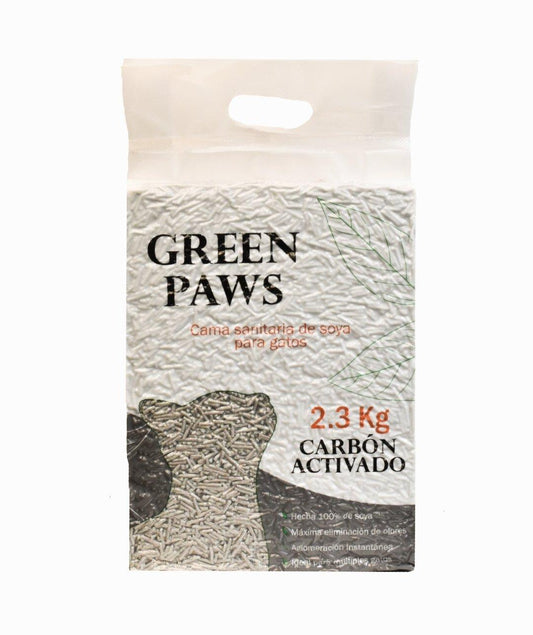 ARENA DE SOYA TOFU GREEN PAWS CARBÓN ACTIVADO 2.3 KG