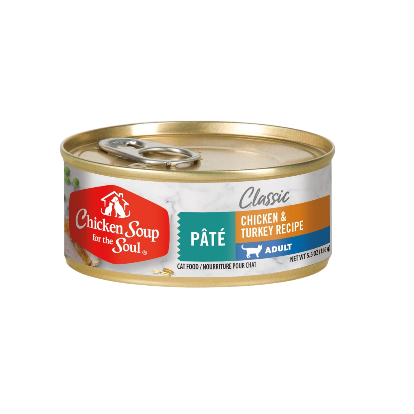 CHICKEN SOUP ADULT CAT CHICKEN & TURKEY RECIPE PATE 156g