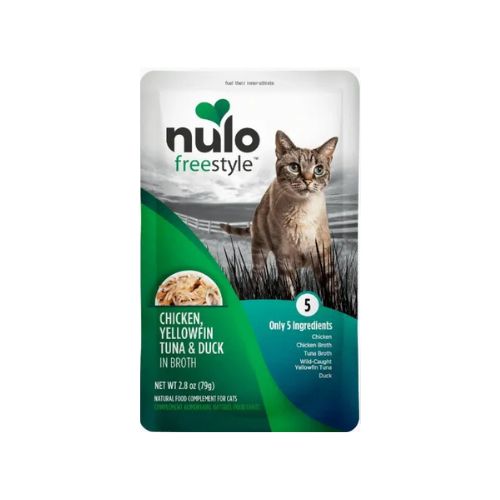 NULO POTENCIALIZADOR HÚMEDO PARA ALIMENTACIÓN DE GATOS - POUCH POLLO- ATÚN- PATO 79 GR