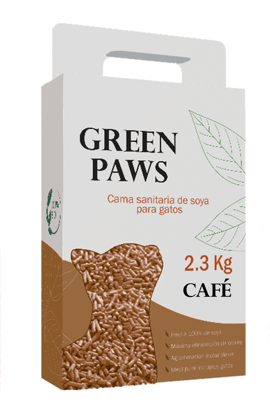 ARENA DE SOYA TOFU GREEN PAWS AROMA A CAFÉ  2.3 kg
