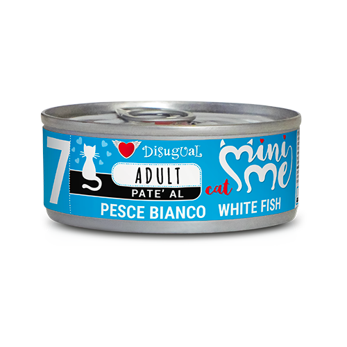 DISUGUAL CAT MINI ME - PESCADO BLANCO LATA POR 85 GR