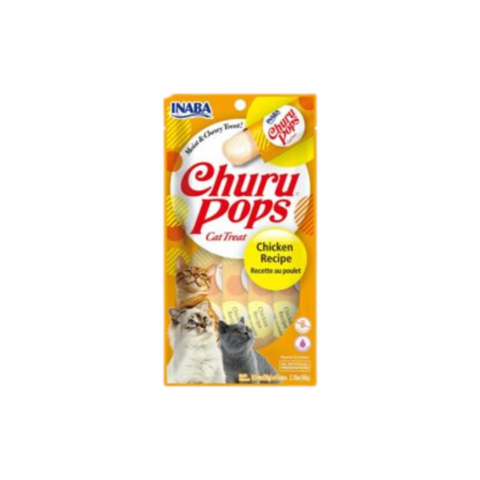 INABA CAT SNACK CHURU POPS POLLO 60 GR
