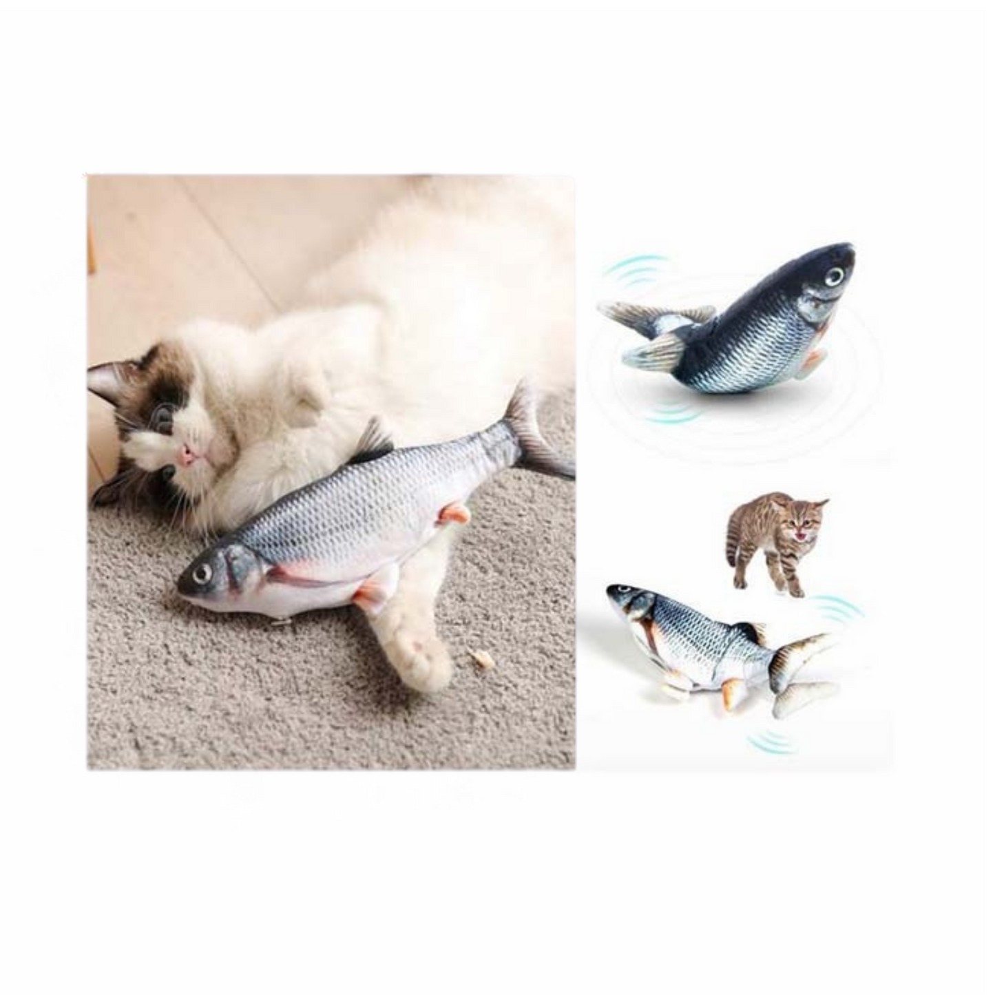 PESCADO CON CATNIP EN MOVIMIENTO