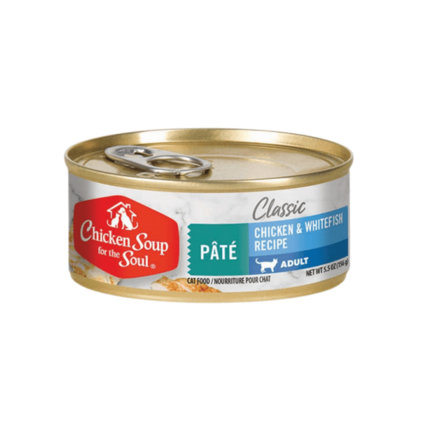 CHICKEN SOUP FOR THE SOUL CLASSIC ADULT CAT FOOD CHICKEN & WHITEFISH RECIPE PATE