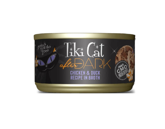 TIKI CAT AFTER DARK PATE+ - POLLO Y PATO EN CALDO DE POLLO - 80 GR - LATA
