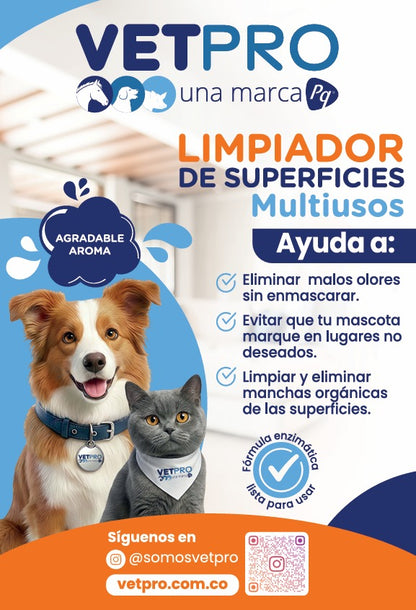 Limpiador de Superficies Multiusos VetPro