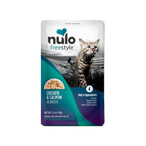 NULO POTENCIALIZADOR HUMEDO PARA ALIMENTACION DE GATOS - POUCH POLLO Y SALMON 79 GR