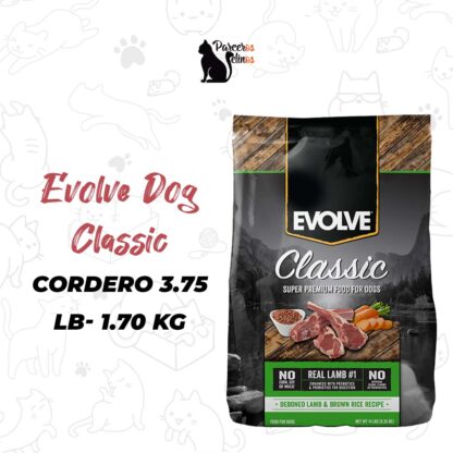 EVOLVE DOG CLASSIC CORDERO 3.75 LB - 1.7 KG