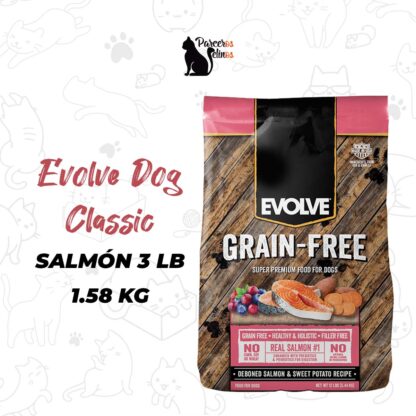 Evolve Dog Classic salmón 3 LB 1.58 KG