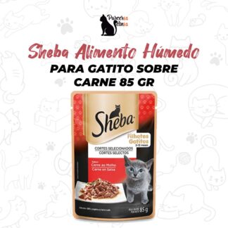 Sheba Alimento Húmedo Para Gatito Sobre Carne 85 gr