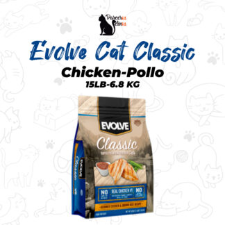 EVOLVE CAT CLASSIC CHICKEN- POLLO 15 LB - 6.8 KG