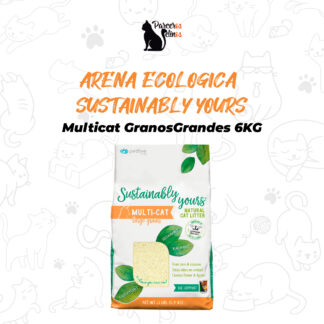 ARENA ECOLOGICA SUSTAINABLY YOURS MULTI-CAT GRANOS GRANDES 6 KG