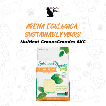 ARENA ECOLOGICA SUSTAINABLY YOURS MULTI-CAT GRANOS GRANDES 6 KG